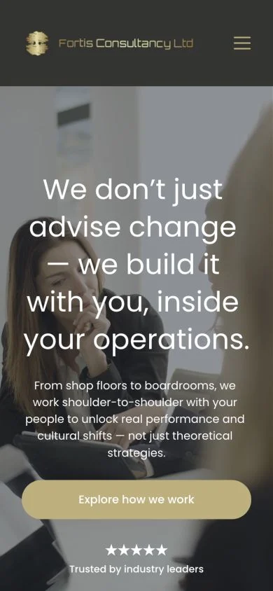 Fortis mobile website
