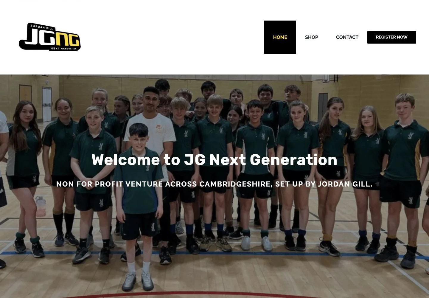 JG Next Generation desktop website