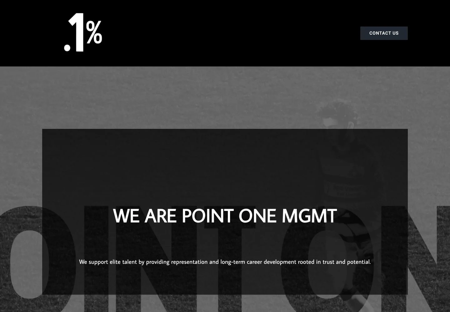 Point One MGMT desktop website